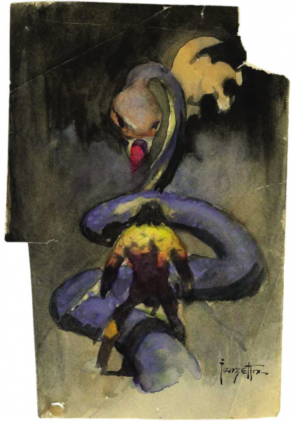 Conan-the-Usurper-Cover-Preliminary-Watercolor-Sketch