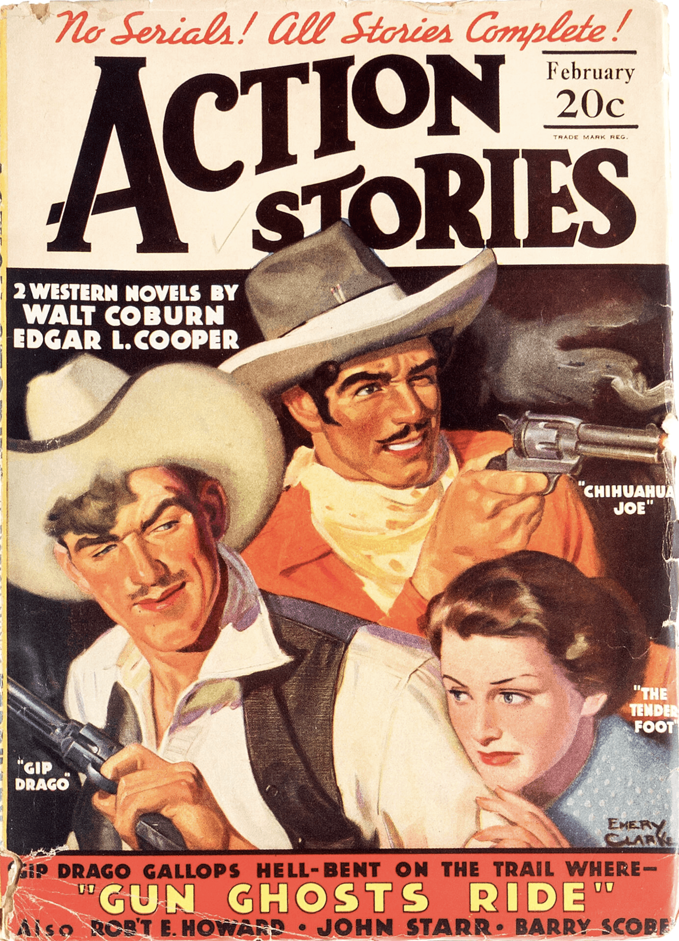 Action Stories February 1936