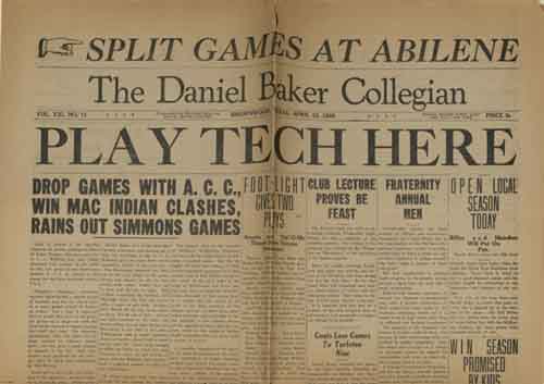Cover of The Daniel Baker Collegian Volume XXI Number 11