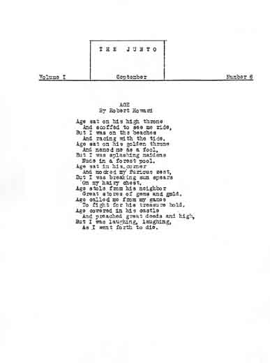 Cover of The Junto Volume I Number 6