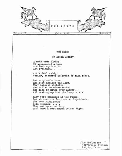 Cover of The Junto Volume II Number 2