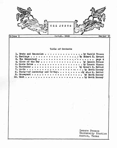 Cover of The Junto Volume 2 Number 3