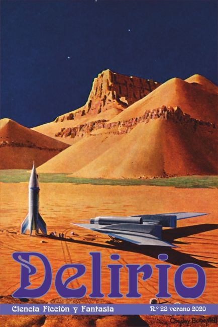 Cover of Delirio, Ciencia Ficción y Fantasía número 28 (Delirium, Science Fiction and Fantasy 28)