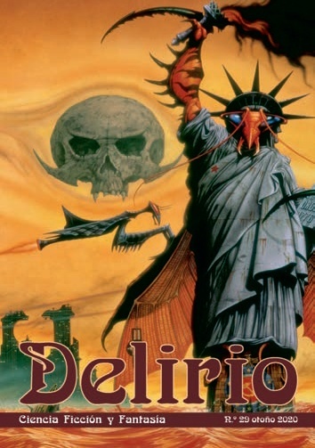 Cover of Delirio, Ciencia Ficción y Fantasía número 29 (Delirium, Science Fiction and Fantasy 29)