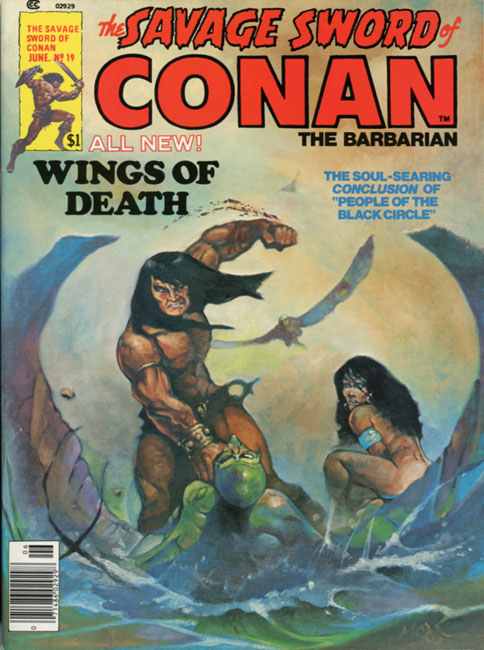 Cover of The Savage Sword of Conan Volume 1 Number 19