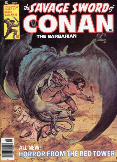 Cover of The Savage Sword of Conan Volume 1 Number 21