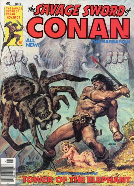 Cover of The Savage Sword of Conan Volume 1 Number 24
