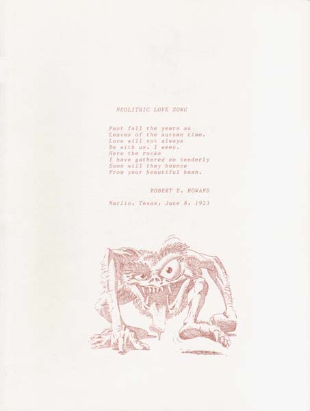 Cover of Neolithic Love Song