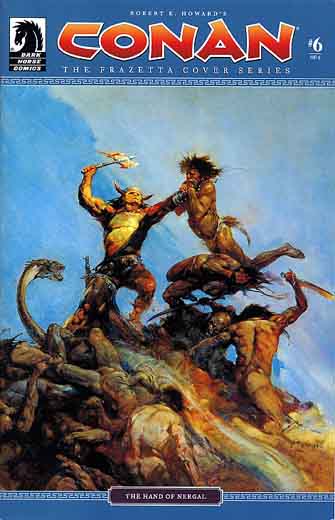 Cover of Conan - The Frazetta Cover Series #6: The Hand of Nergal