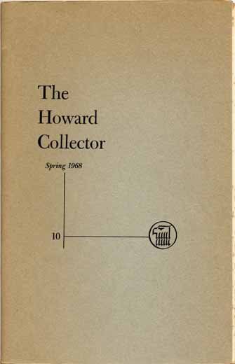 Cover of The Howard Collector #10 (Volume 2 Number 4)