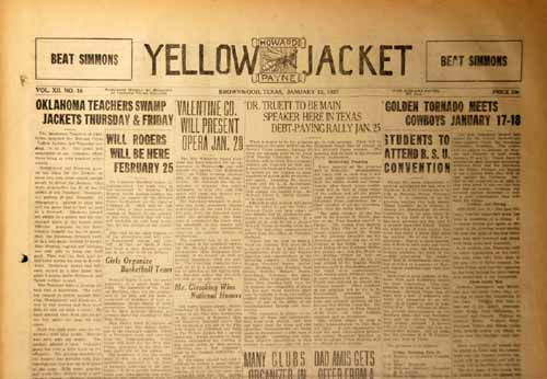 Cover of The Yellow Jacket Volume XIII Number 16