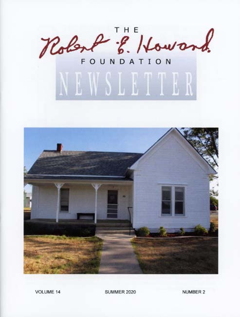 Cover of Robert E. Howard Foundation Newsletter Volume 14 Number 2