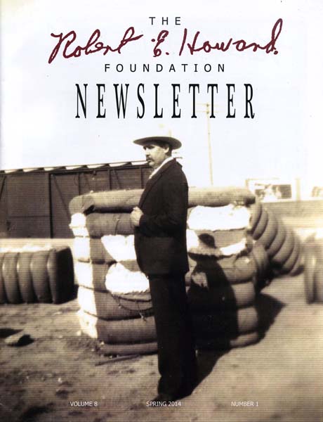 Cover of Robert E. Howard Foundation Newsletter Volume 8 Number 1